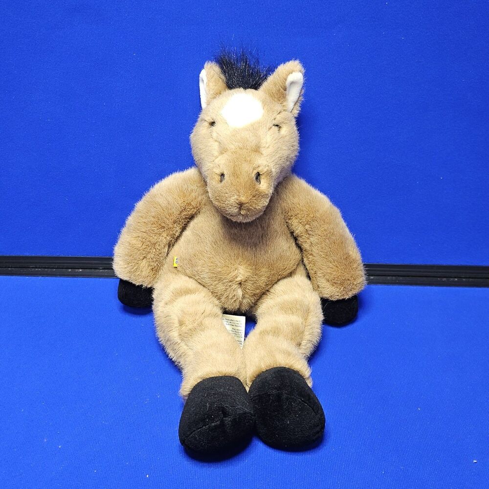 Build A Bear Workshop RETIRED 1997 FLOPPY PONY LIGHT BROWN Plush - 18" Long